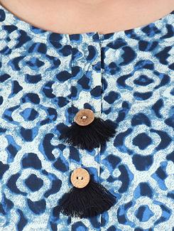 printed a-line kurta - 16532734 - Standard Image - 4
