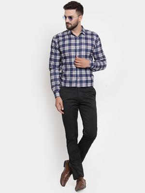 blue checkered casual shirt - 16533677 - Standard Image - 4