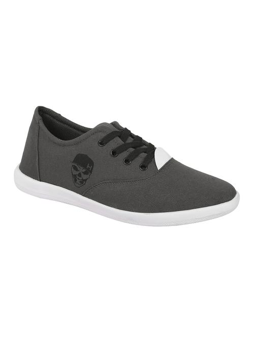 kzaara grey canvas lace up sneakers - 16533731 - Standard Image - 1
