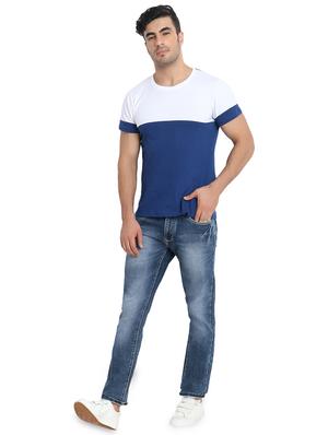 blue cotton blend washed jeans - 16533988 - Standard Image - 4