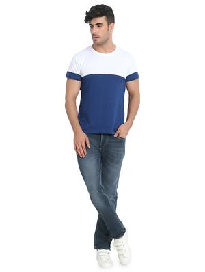 blue cotton blend washed jeans - 16533994 - Standard Image - 4