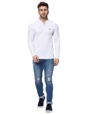 white solid t-shirt - 16534091 - Standard Image - 4