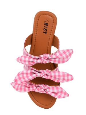 pink slip on sandals - 16534363 - Standard Image - 4