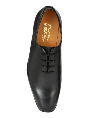 missali shoes black leather lace-up oxfords - 16535714 - Standard Image - 4
