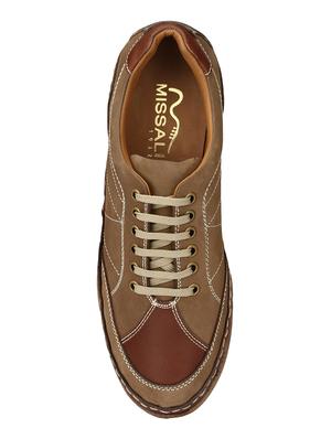 missali shoes brown leather lace up shoes - 16535727 - Standard Image - 4