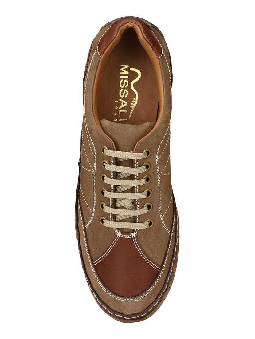 missali shoes brown leather lace up shoes - 16535727 - Zoom Image - 4