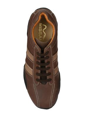 missali shoes brown leather lace up shoes - 16535729 - Standard Image - 4