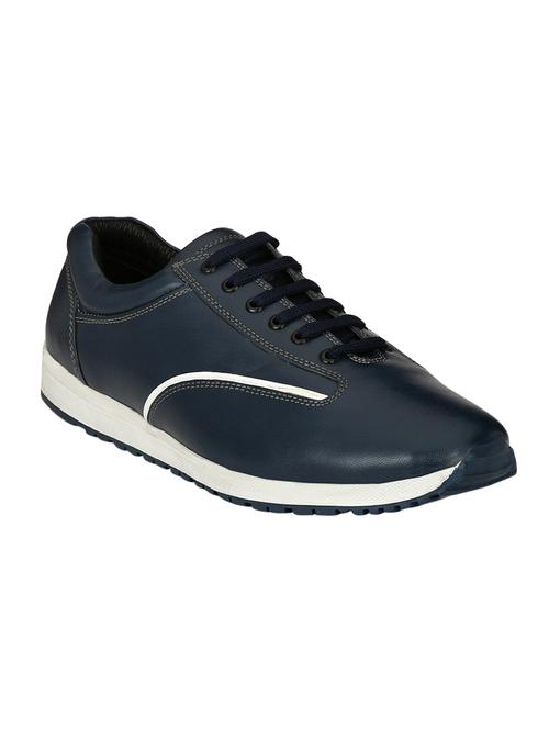missali shoes blue leather lace up shoes - 16535766 - Standard Image - 1