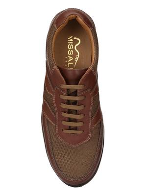 missali shoes brown leather lace up shoes - 16535788 - Standard Image - 4