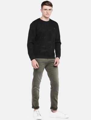 olive green light washed denim jeans - 16536209 - Standard Image - 4