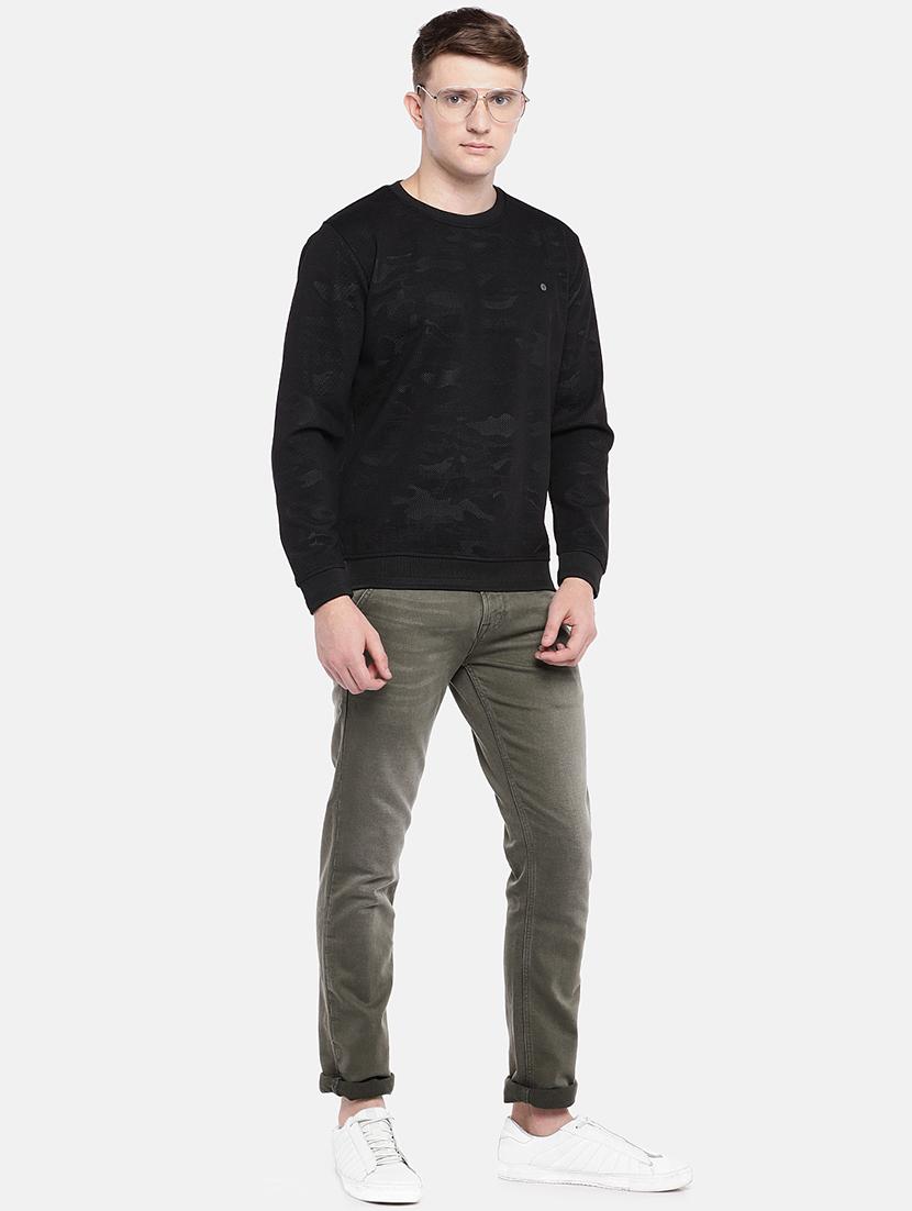 olive green light washed denim jeans - 16536209 - Zoom Image - 4
