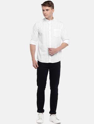 white checkered casual shirt - 16536248 - Standard Image - 4