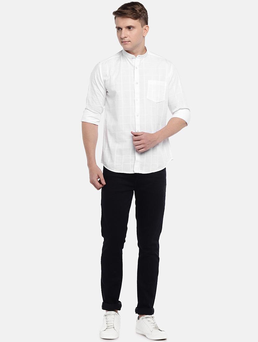 white checkered casual shirt - 16536248 - Zoom Image - 4