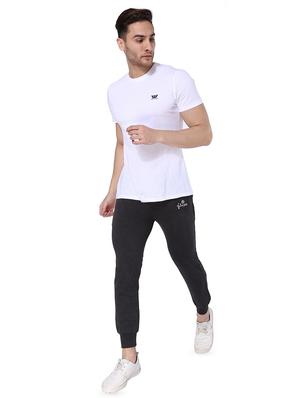 grey solid joggers - 16536396 - Standard Image - 4
