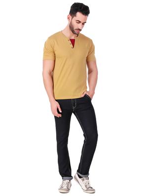 beige cut & sew t-shirt - 16538443 - Standard Image - 4