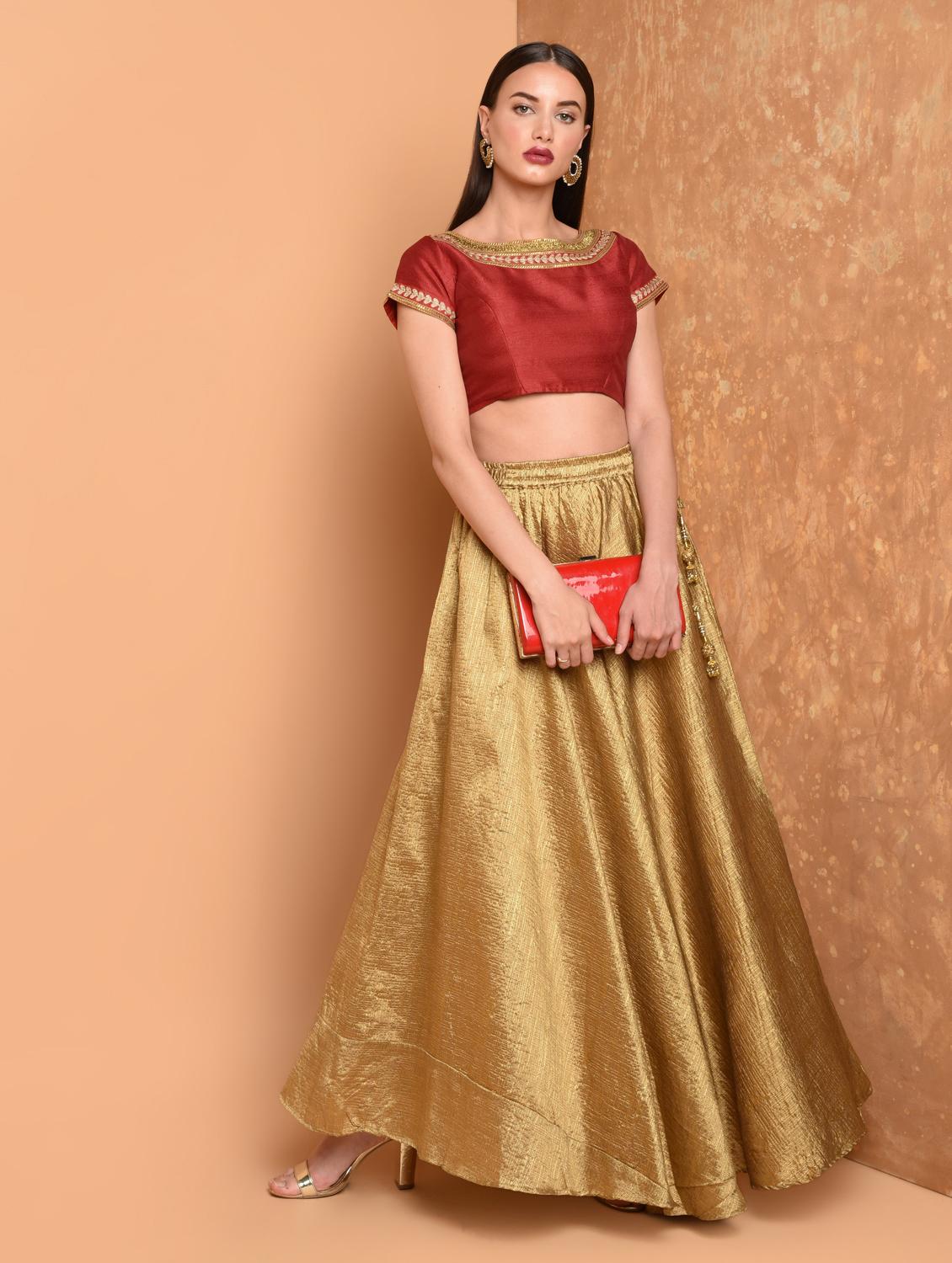 zari embroidered blouse - 16539105 - Zoom Image - 4