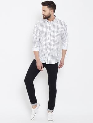 white cotton casual shirt - 16539723 - Standard Image - 4