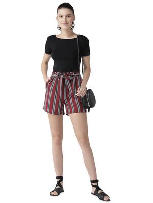 tie up waist striped shorts - 16540370 - Standard Image - 4