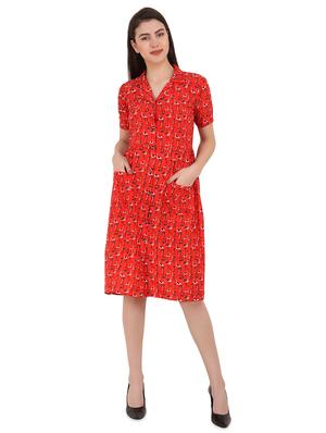 button up flamingo shirt dress - 16541691 - Standard Image - 4