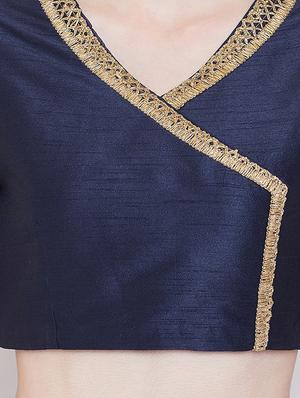 contrast printed lehenga - 16542130 - Standard Image - 4