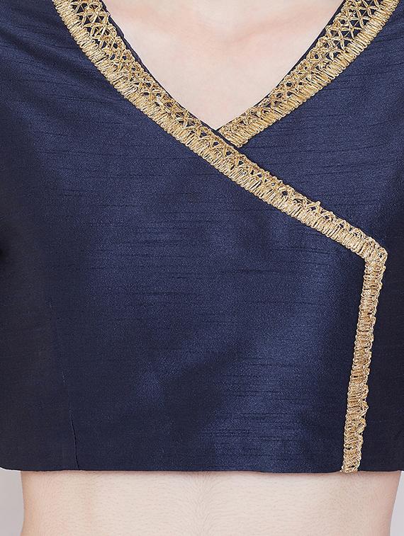 contrast printed lehenga - 16542130 - Zoom Image - 4