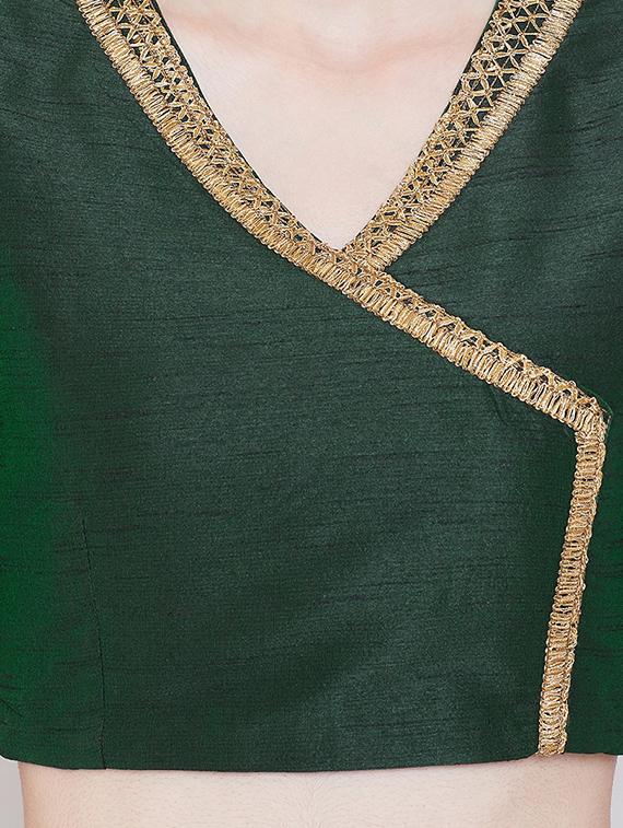gold block print lehenga - 16542132 - Zoom Image - 4