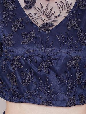 embroidered a-line lehenga - 16542136 - Standard Image - 4