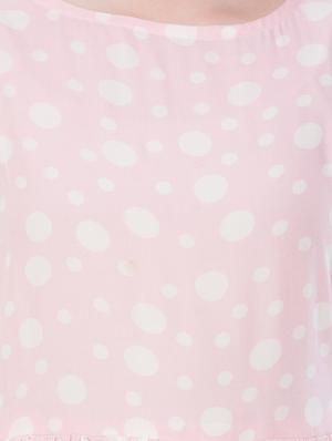 rosewater pink polka dot a-line dress - 16542584 - Standard Image - 4