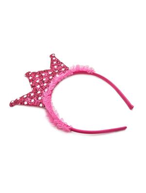 jewelz dark pink shiny crown design hairband - 16542634 - Standard Image - 4