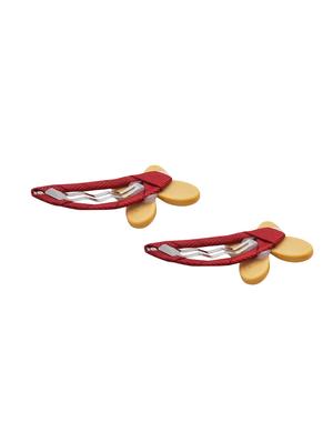 jewelz pair of bunny ear with bow shaped hair clips for girls - 16542750 - Standard Image - 4