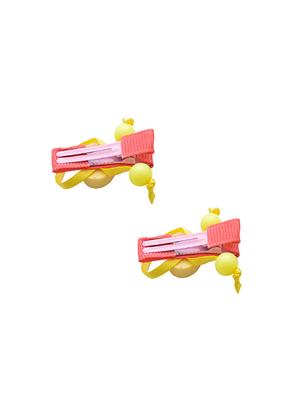 jewelz pair of apple shaped hair clips with multi beads for baby girls - 16542755 - Standard Image - 4
