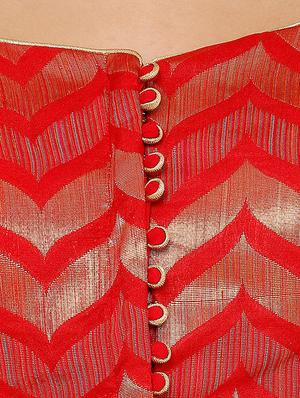 chevron printed blouse - 16543670 - Standard Image - 4