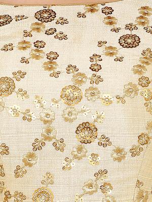 gold dupion embroidered blouse - 16543684 - Standard Image - 4