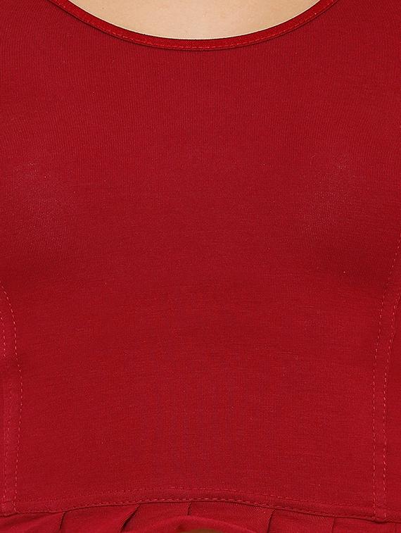 bell sleeves solid blouse - 16543697 - Zoom Image - 4