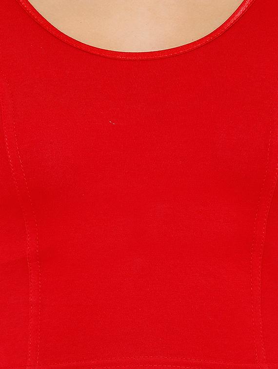 ruffle solid blouse - 16543722 - Zoom Image - 4