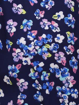 cold shoulder floral a-line dress - 16544484 - Standard Image - 4