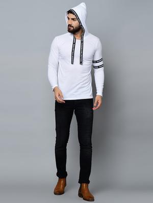 white taped t-shirt - 16544823 - Standard Image - 4