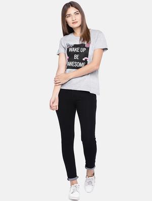 round neck quirky print tee - 16545243 - Standard Image - 4