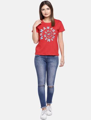 round neck quirky print tee - 16545248 - Standard Image - 4