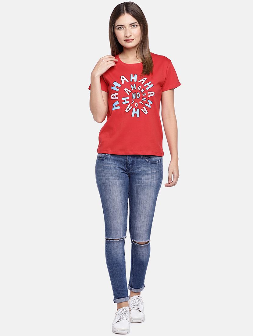 round neck quirky print tee - 16545248 - Zoom Image - 4