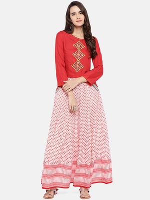 embroidered straight kurti - 16545283 - Standard Image - 4
