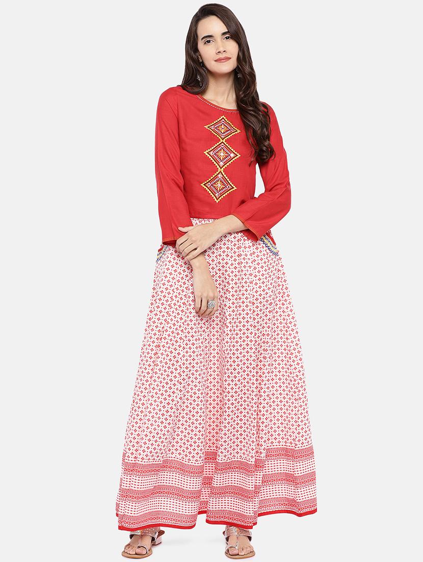 embroidered straight kurti - 16545283 - Zoom Image - 4