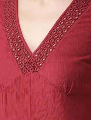 lace detail solid jumpsuit - 16545743 - Standard Image - 4