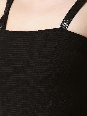 embellished detail smocked maxi dress - 16545744 - Standard Image - 4