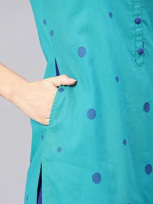 printed kurta palazzo set - 16546082 - Standard Image - 4