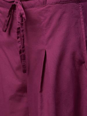 solid kurta palazzo set - 16546093 - Standard Image - 4