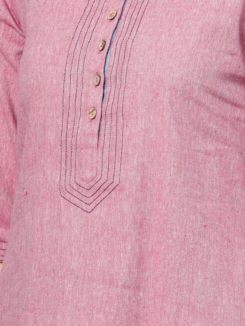solid straight kurta - 16546582 - Zoom Image - 4