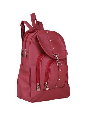 pink leatherette (pu) regular backpack - 16547611 - Standard Image - 4