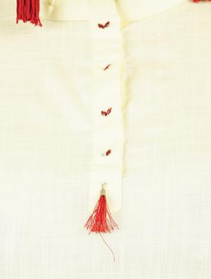 solid straight kurta - 16547859 - Standard Image - 4