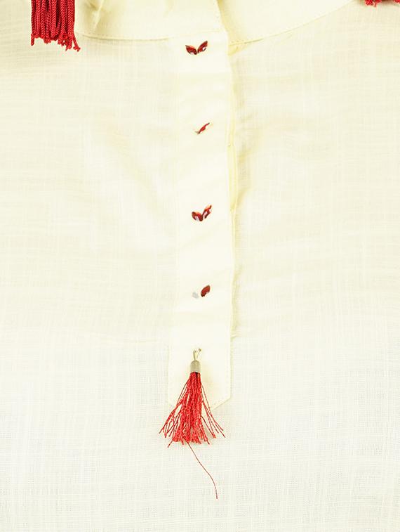 solid straight kurta - 16547859 - Zoom Image - 4